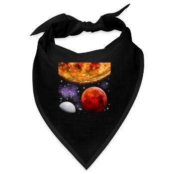 Weltraum - Bandana - Schwarz - Vorne