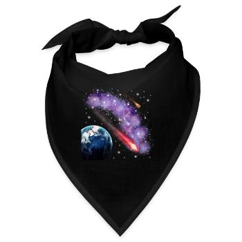 Weltraum - Bandana - Schwarz - Vorne