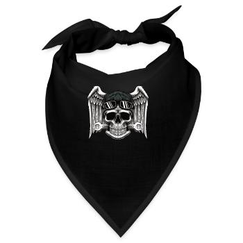 Skull Mechanics Biker's Design - Bandana - Schwarz - Vorne