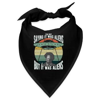 Humorvolles Alien-Mysterium Für Science-Fiction - Bandana - Schwarz - Vorne