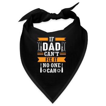 Papa Papa Papa Geschenk - Bandana - Schwarz - Vorne
