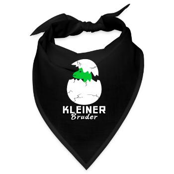 Kleiner Bruder Dinosaurier - Bandana - Schwarz - Vorne