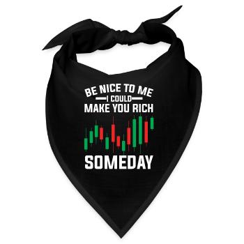 Trading Trader Geld Investor Aktien Markt - Bandana - Schwarz - Vorne