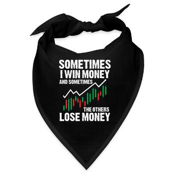 Trading Geld Investieren Trader Markt - Bandana - Schwarz - Vorne