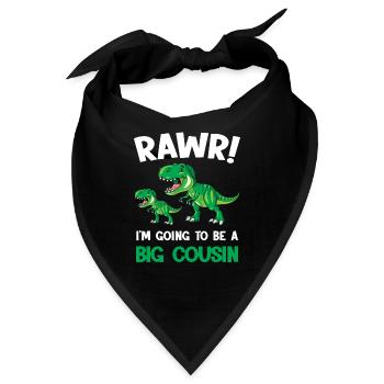 Großer Cousin Dinosaurier Großer Cousin Boy - Bandana - Schwarz - Vorne