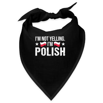 Polnische Polen Polnische Flagge Geschenk - Bandana - Schwarz - Vorne