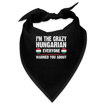 Ungarn ungarische ungarische Flagge Geschenk - Bandana - Schwarz - Vorne