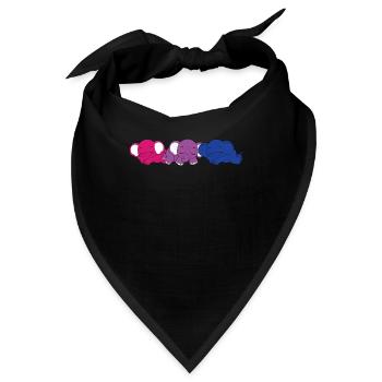 Bisexueller Elefant Bisexuell - Bandana - Schwarz - Vorne