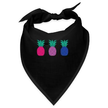 Bisexuell Ananas Bisexuell Ananas - Bandana - Schwarz - Vorne