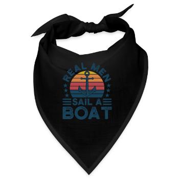Kapitän Kapitäne Bootfahren Geschenk - Bandana - Schwarz - Vorne