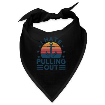 Kapitän Kapitäne Bootfahren Geschenk - Bandana - Schwarz - Vorne
