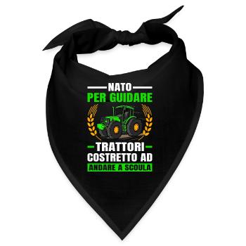 Agricoltura Nato Per Guidare Trattori Trattore - Bandana - Schwarz - Vorne