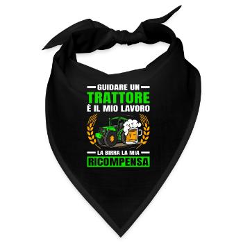 Agricoltura La Birra La Mia Ricompensa Trattore - Bandana - Schwarz - Vorne