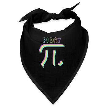 Math Pi-Symbol Pi - Bandana - Schwarz - Vorne