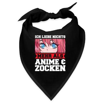 Otaku Japan Anime Merch Anime Merch Geschenk - Bandana - Schwarz - Vorne