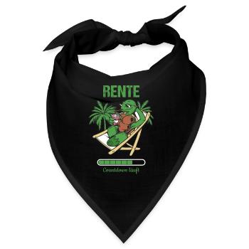 Pensionierung Rente Countdown Läuft Rente - Bandana - Schwarz - Vorne