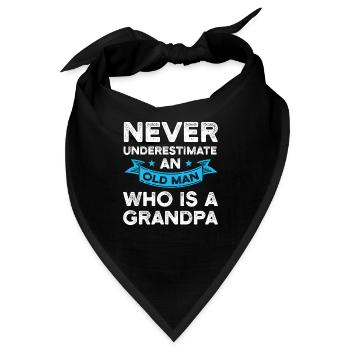 Großvater Großvater Großvater Geschenk - Bandana - Schwarz - Vorne