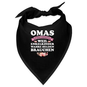 Oma Großmutter Omas Geschenk - Bandana - Schwarz - Vorne