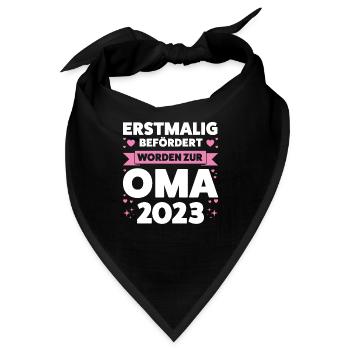 Oma 2023 Großmutter Großmütter Geschenk - Bandana - Schwarz - Vorne
