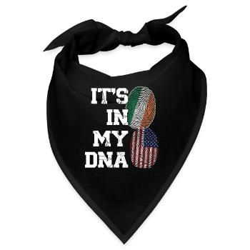 Irland Irisch Irische Wurzeln Geschenk - Bandana - Schwarz - Vorne