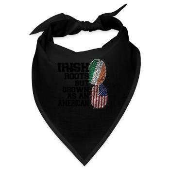 Irland Irisch Irische Wurzeln Geschenk - Bandana - Schwarz - Vorne