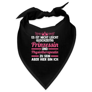 Physiotherapeutin Beruf Physio Geschenk - Bandana - Schwarz - Vorne
