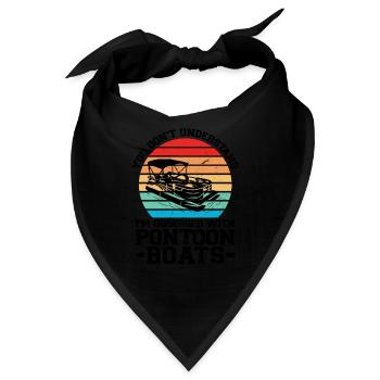 Ponton Pontonierboot Geschenk - Bandana - Schwarz - Vorne