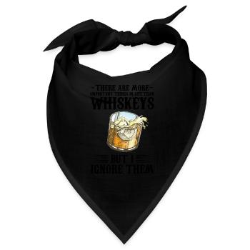 Whiskey trinken Whiskey trinken Whiskey Geschenk - Bandana - Schwarz - Vorne