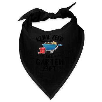 Garten Pflanze Gartenbau Geschenk - Bandana - Schwarz - Vorne