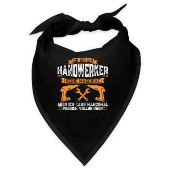 Handwerker Beruf Handwerk Geschenk - Bandana - Schwarz - Vorne
