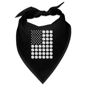 Sport Us Flag Softball - Bandana - Schwarz - Vorne