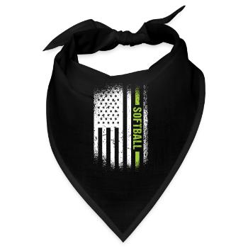 Sport Us Flag Softball - Bandana - Schwarz - Vorne