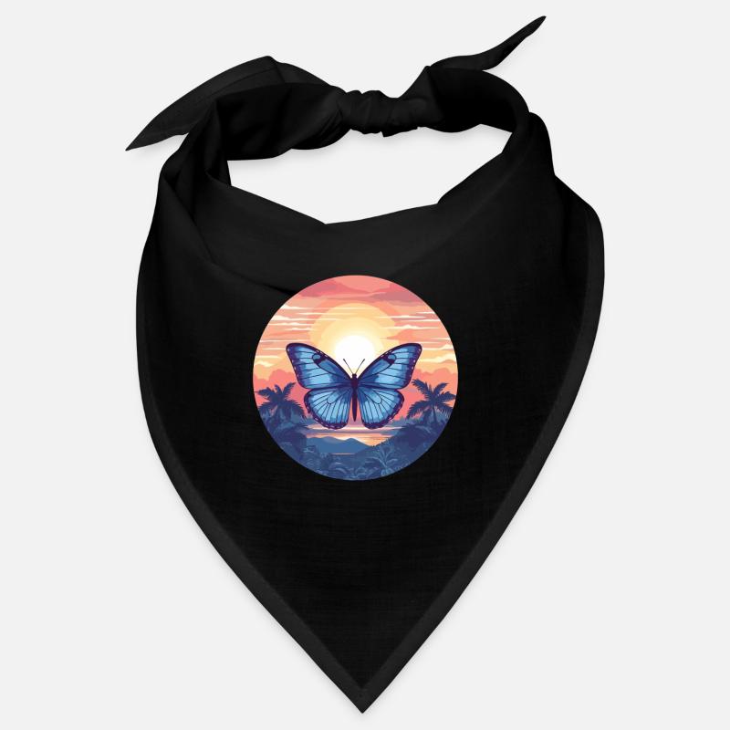 Blauer Morpho-Schmetterling Bandana