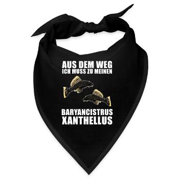 Fish Baryancistrus Xanthellus Fisher Geschenk - Bandana - Schwarz - Vorne