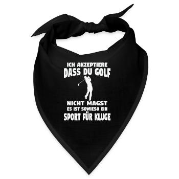 Golfspieler Sport Golfspieler Geschenk - Bandana - Schwarz - Vorne