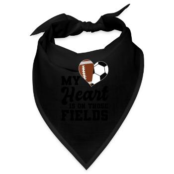 baller fussball baller Geschenk - Bandana - Schwarz - Vorne