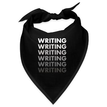 Writer Writing - Bandana - Schwarz - Vorne