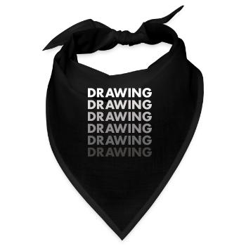 Drawer Drawing - Bandana - Schwarz - Vorne
