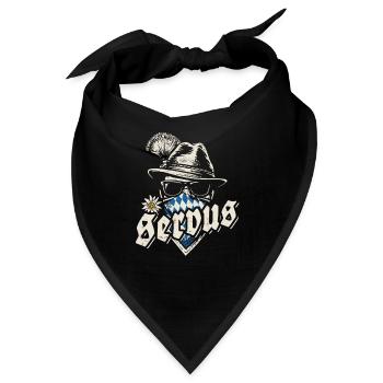 Grantler - Servus, Festzelt, Bier und Gaudi - Bandana - Schwarz - Vorne