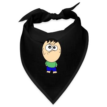 Lustige Bilder mit riesen Kopf - Bandana - Schwarz - Vorne