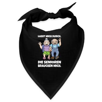 Altenpflege Pflegekraft Seniorenheim Altenpfleger - Bandana - Schwarz - Vorne
