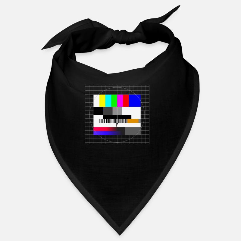 Motif de test rétro - Bandana - noir
