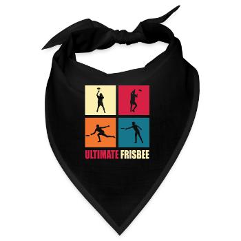 Ultimate Frisbee - Bandana - Schwarz - Vorne