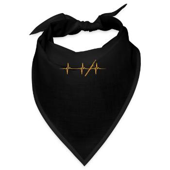 Fagott Herzschlag - Bandana - Schwarz - Vorne