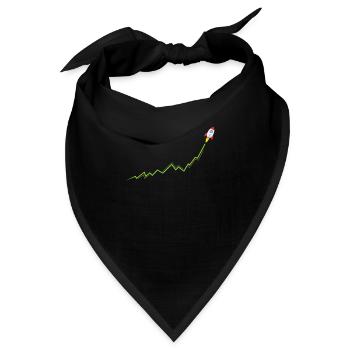 Internet gegen Wallstreet Kurs Rakete To The Moon - Bandana - Schwarz - Vorne
