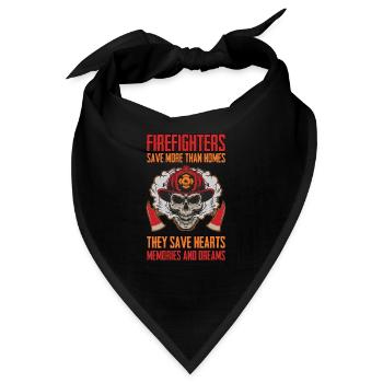 Ich gehöre zur Feuerwehr und bin Stolz darauf - Bandana - Schwarz - Vorne