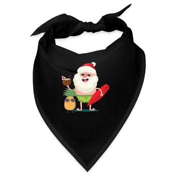 Hawaii Weihnachten T-Shirt - Bandana - Schwarz - Vorne