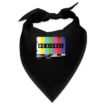 Testbild Kein Signal Fernseher - Bandana - Schwarz - Vorne