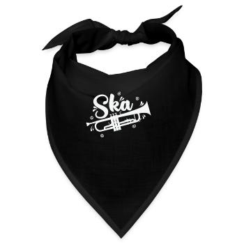 Ska Trompete Swing Jazz Musikstil - Bandana - Schwarz - Vorne