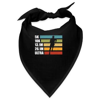 Ultra Running - Bandana - Schwarz - Vorne